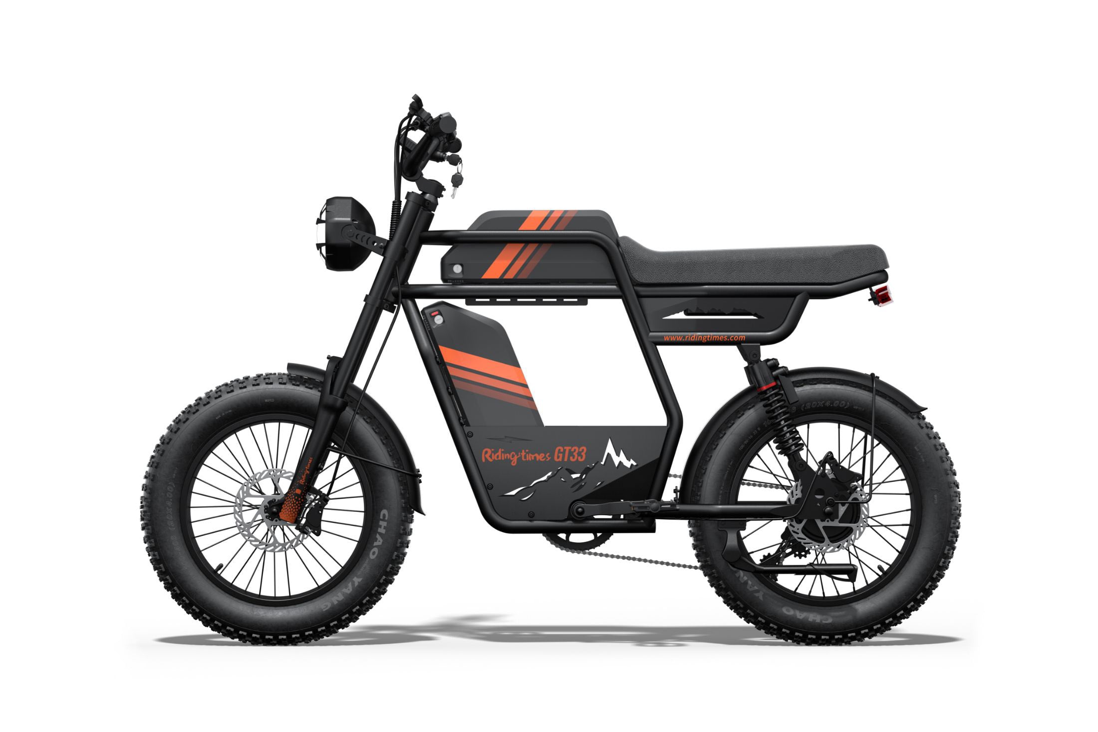 GT33 All-Terrain Cafe Racer Cargo Electric Bike
