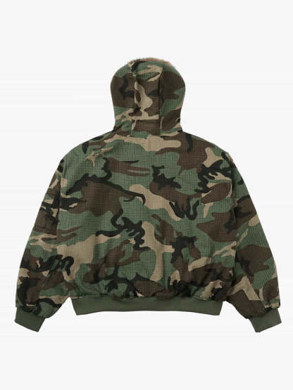 Camouflage detachable cotton jacket - 2499