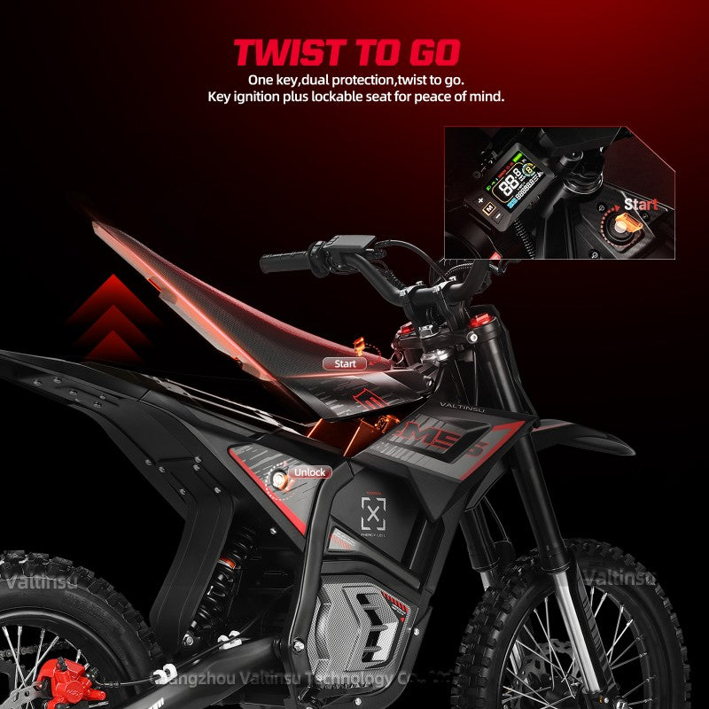 Electric Off Road Adults Black Advanced Dirt Bike EM-5 Pro for Sale