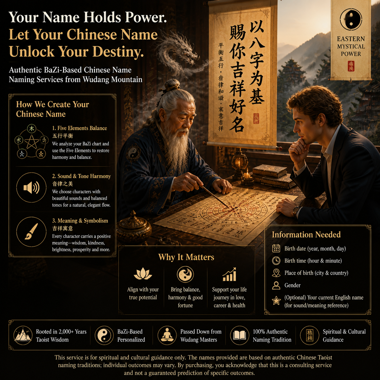 BaZi Chinese Name Naming Service