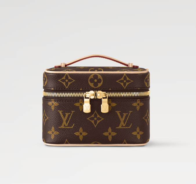 Single-Shoulder Crossbody Genuine Leather Cosmetic Bag