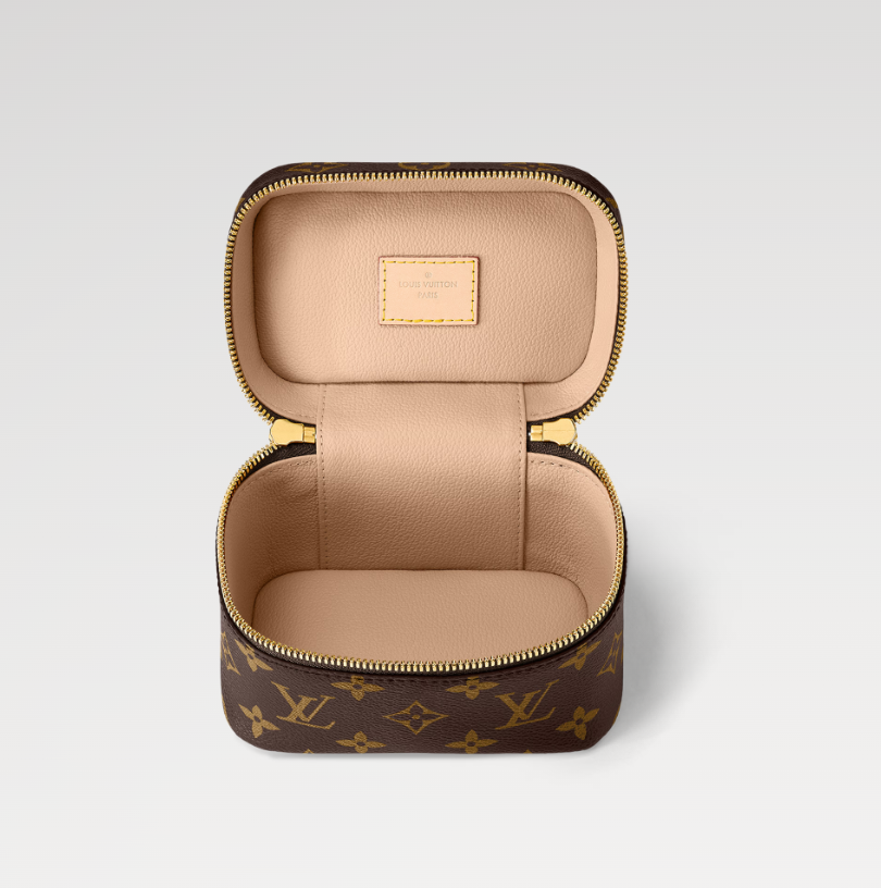 Single-Shoulder Crossbody Genuine Leather Cosmetic Bag