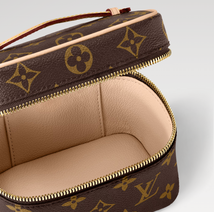 Single-Shoulder Crossbody Genuine Leather Cosmetic Bag