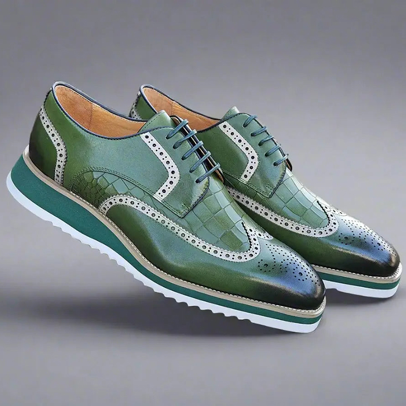 Midnight Bloom Derby Shoes