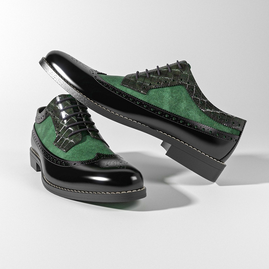 Emerald Wingtip Brogues