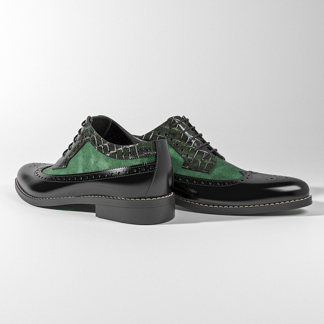 Emerald Wingtip Brogues