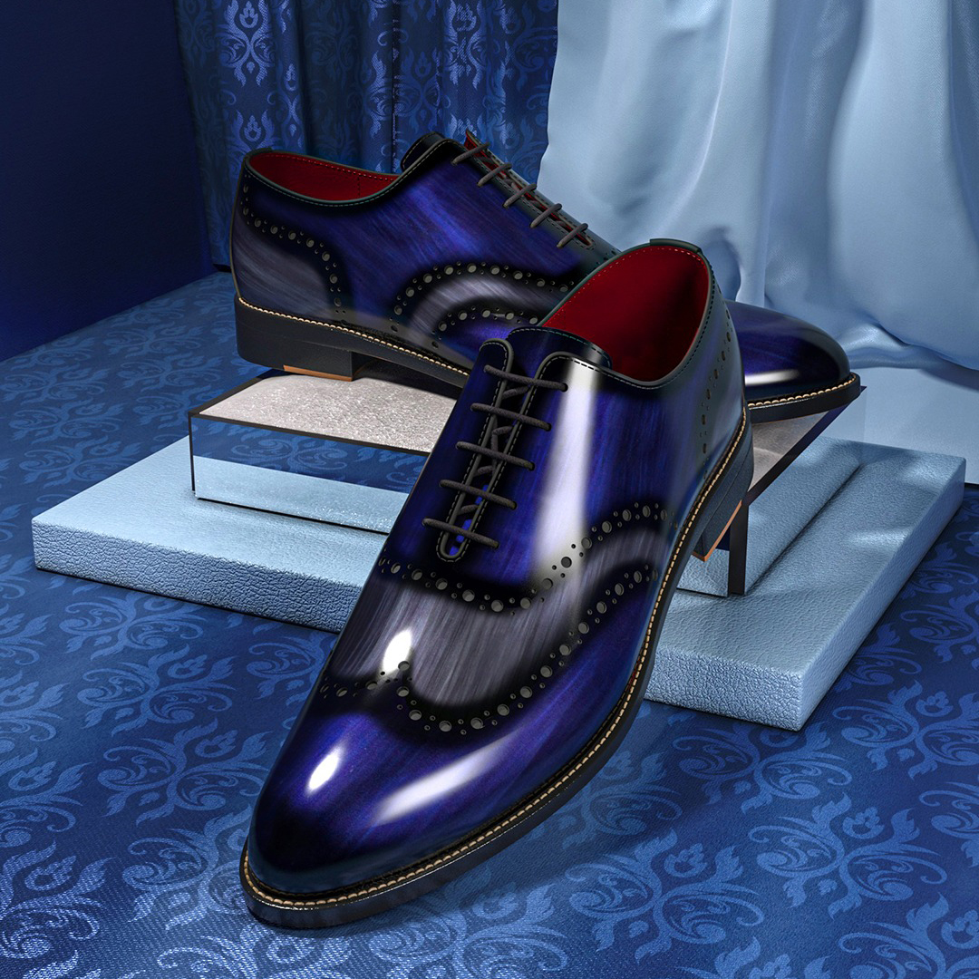 Sapphire Patina Oxford Brogues
