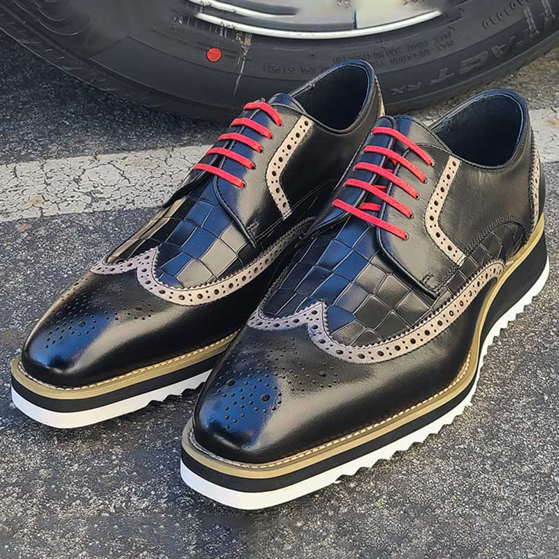 Midnight Bloom Derby Shoes