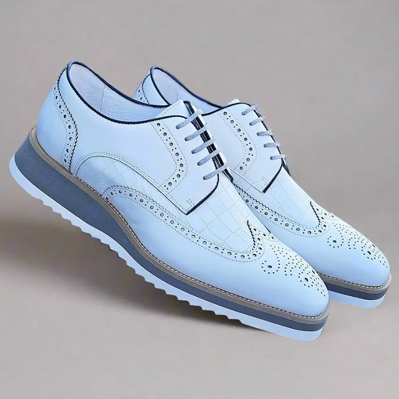 Midnight Bloom Derby Shoes