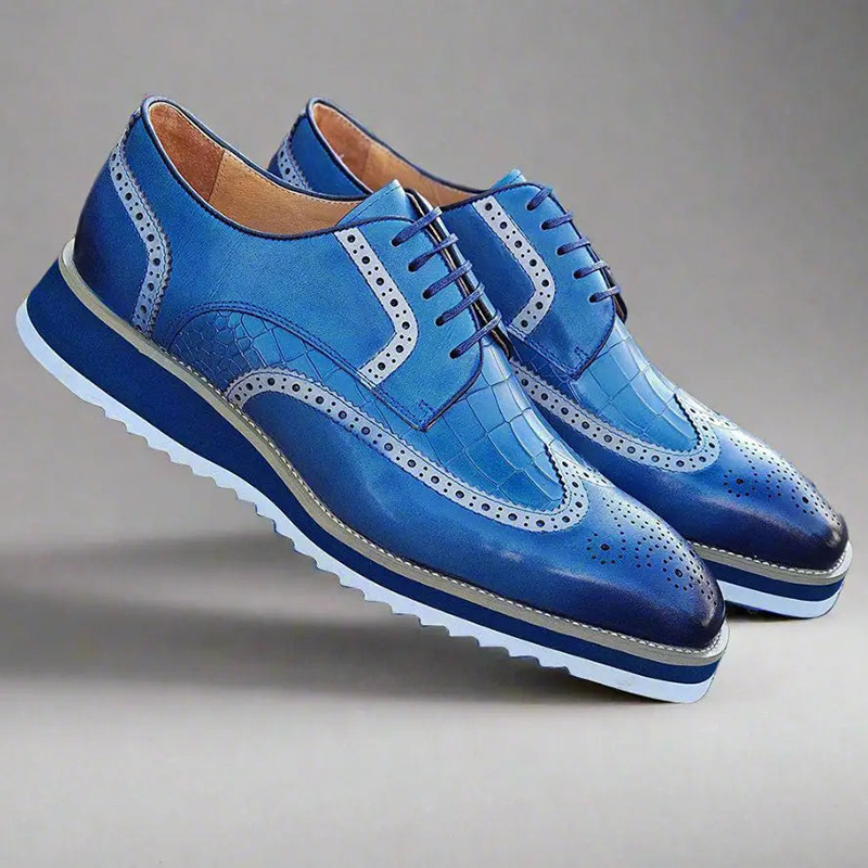 Midnight Bloom Derby Shoes