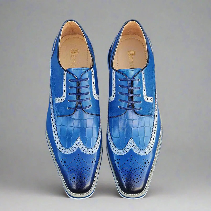 Midnight Bloom Derby Shoes