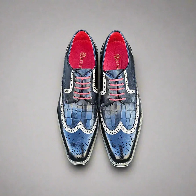 Midnight Bloom Derby Shoes