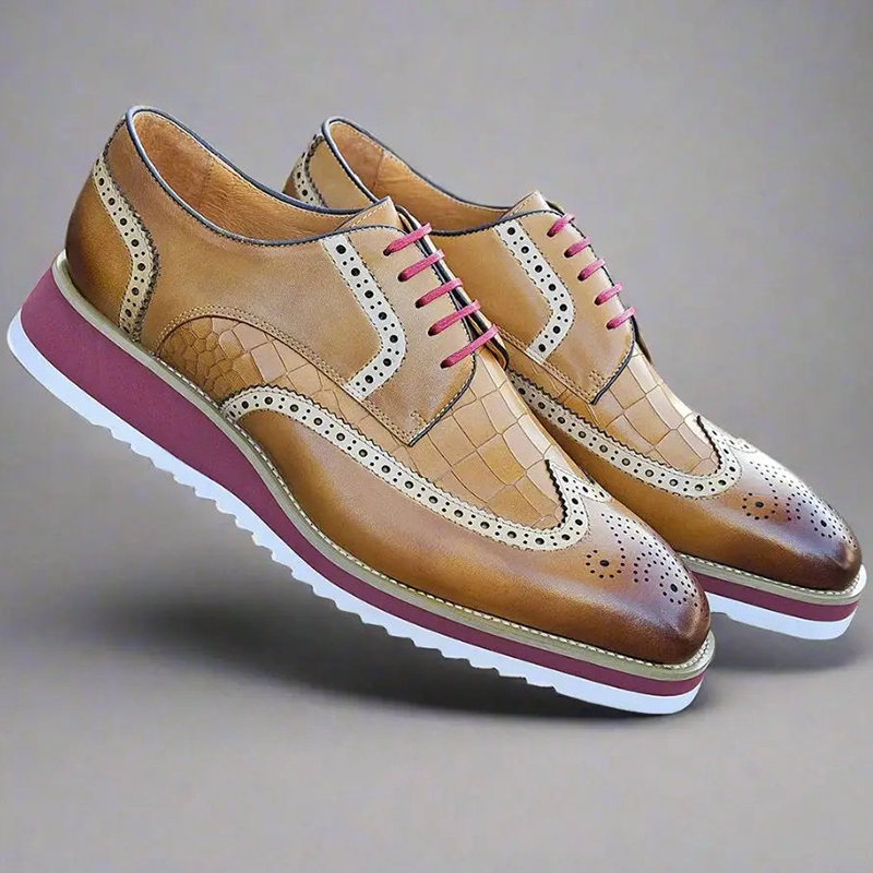 Midnight Bloom Derby Shoes