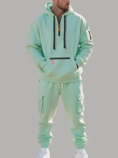 Men's Winter Heavyweight Fleece-lined Casual Set