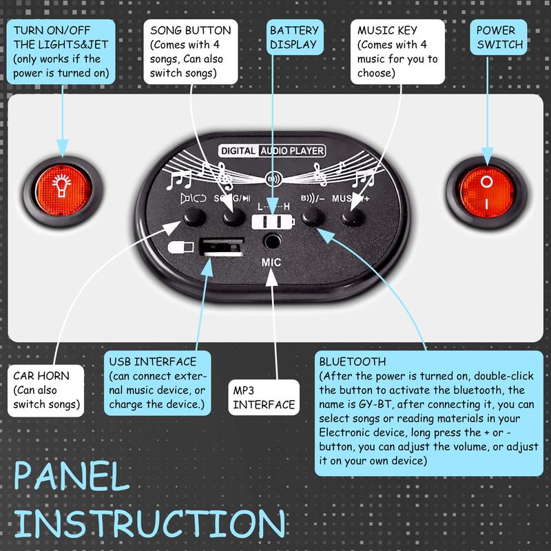 【Akeleo】12V Electric Wiggle Car with Pedal, 2 in 1 Wiggle Car Ride On Toys for Kids Ages 3 and Up, Anti-Rollover Flashing Wheels, Bluetooth, Music2,Halloween&Christmas gifts,Devil Drift Car