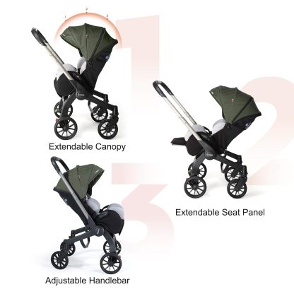 Strollers | Adjustable Strollers with Canopy | Compact Foldable Strollers | Comfortable Strollers for Travel and Outdoor Use