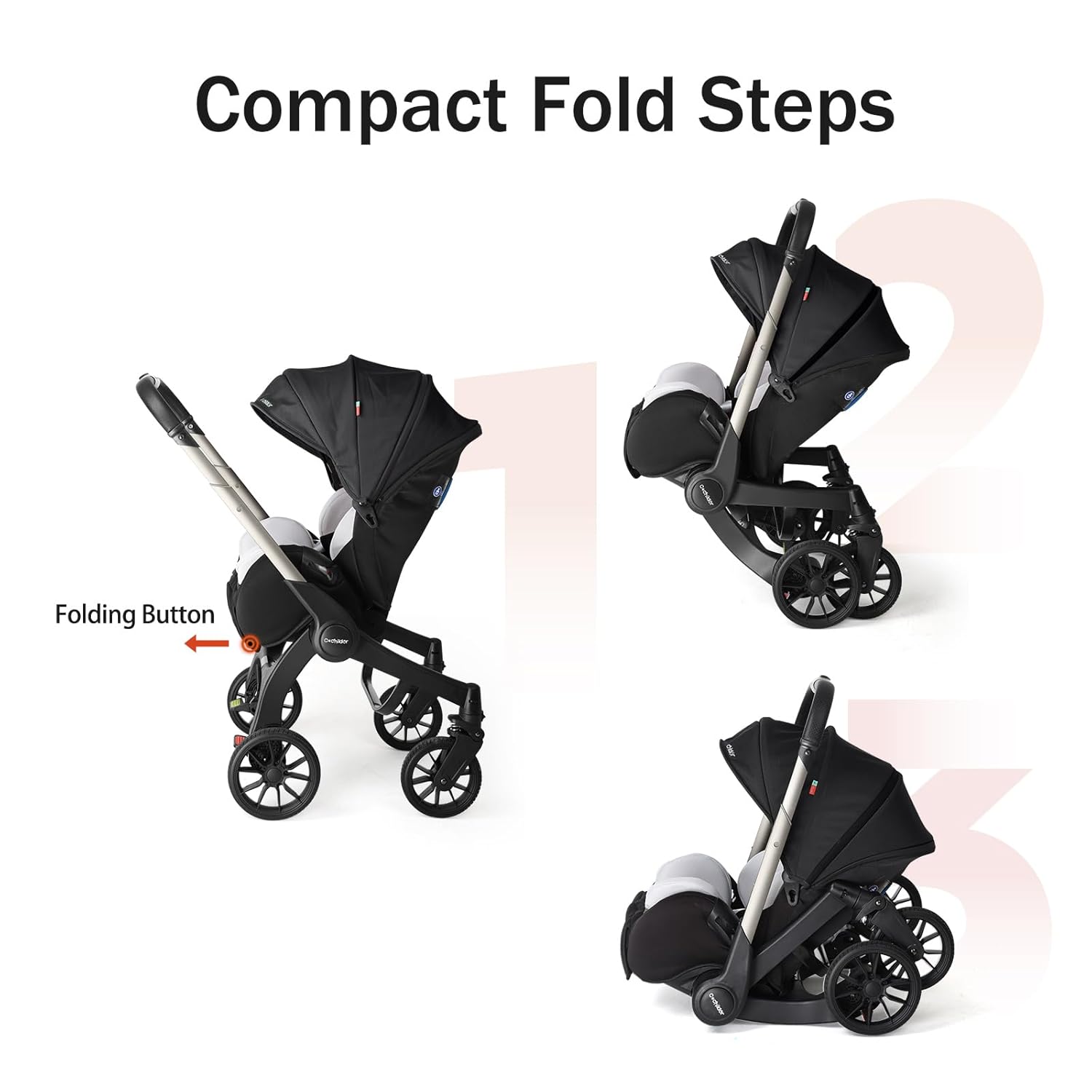 Strollers | Adjustable Strollers with Canopy | Compact Foldable Strollers | Comfortable Strollers for Travel and Outdoor Use