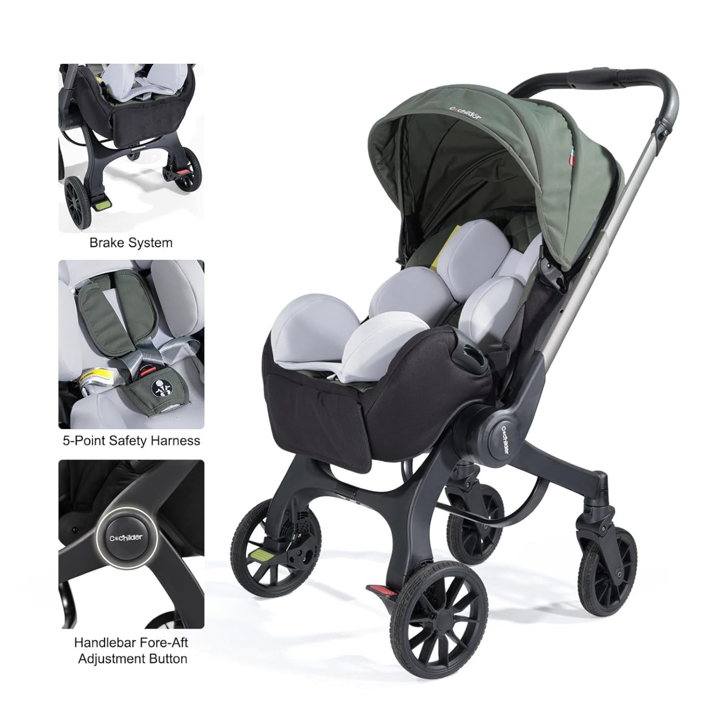 Strollers | Adjustable Strollers with Canopy | Compact Foldable Strollers | Comfortable Strollers for Travel and Outdoor Use
