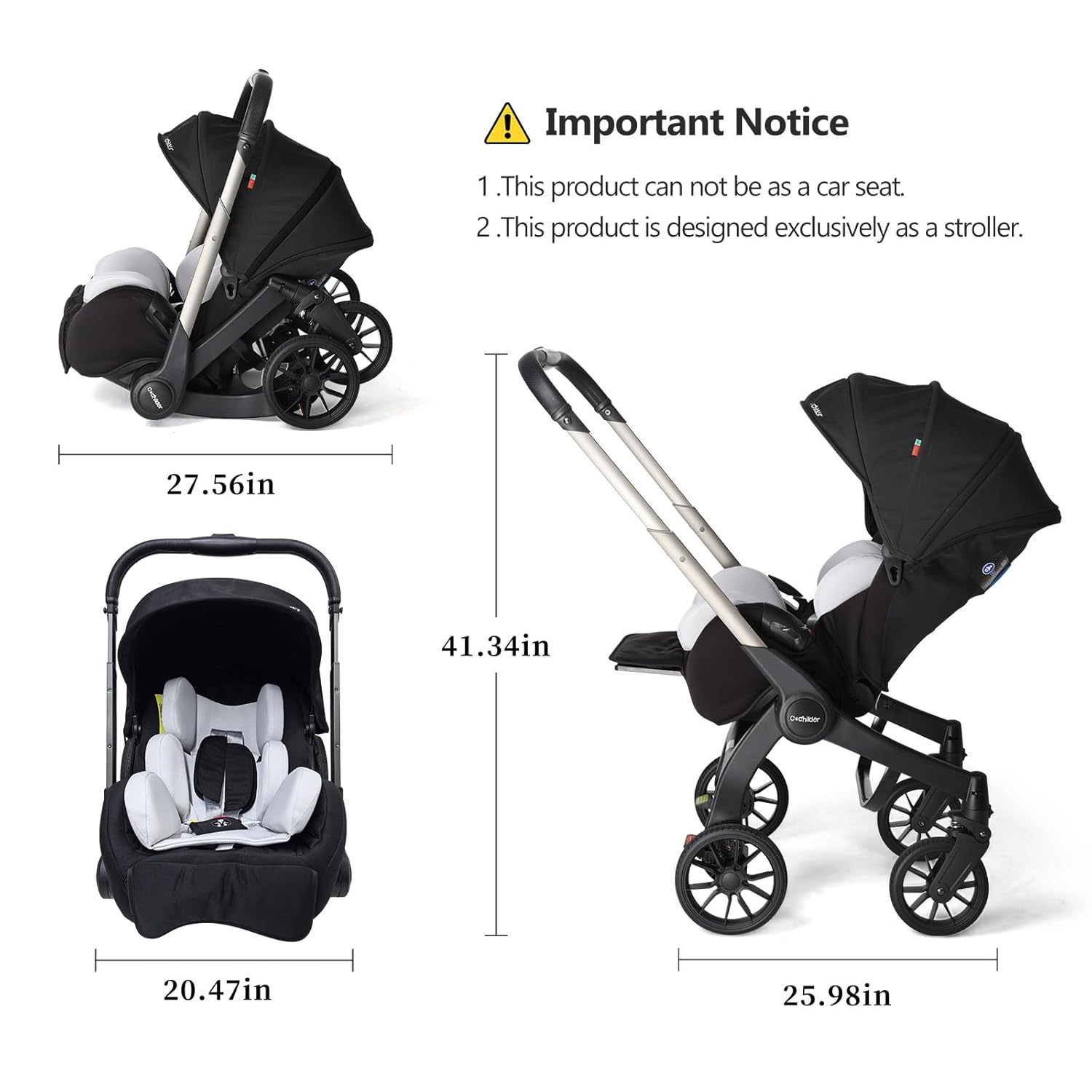 Strollers | Adjustable Strollers with Canopy | Compact Foldable Strollers | Comfortable Strollers for Travel and Outdoor Use
