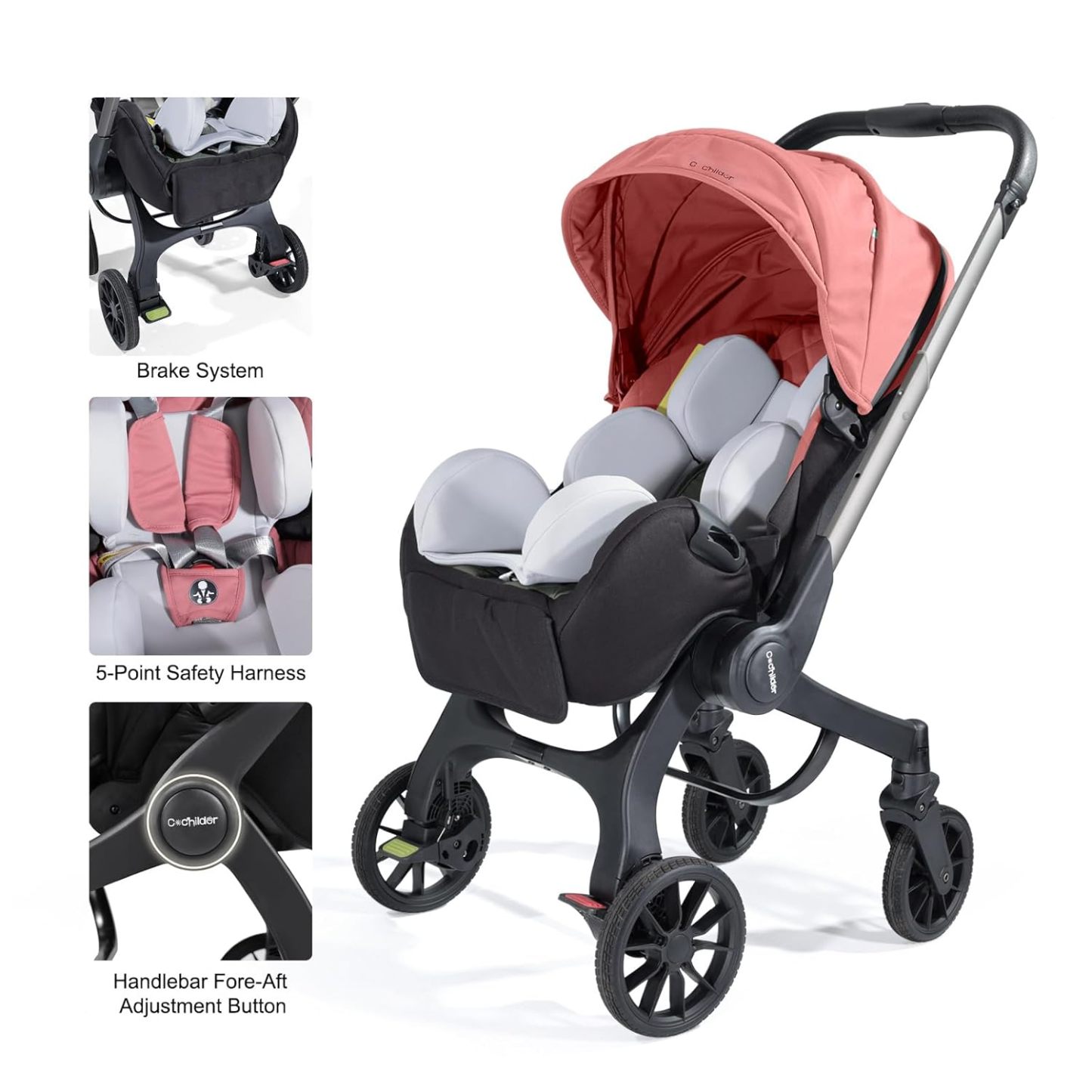 Strollers | Adjustable Strollers with Canopy | Compact Foldable Strollers | Comfortable Strollers for Travel and Outdoor Use