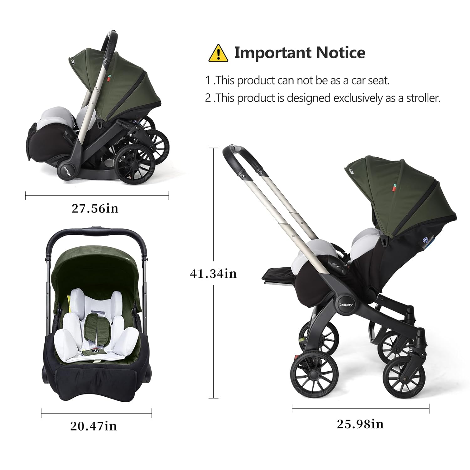 Strollers | Adjustable Strollers with Canopy | Compact Foldable Strollers | Comfortable Strollers for Travel and Outdoor Use