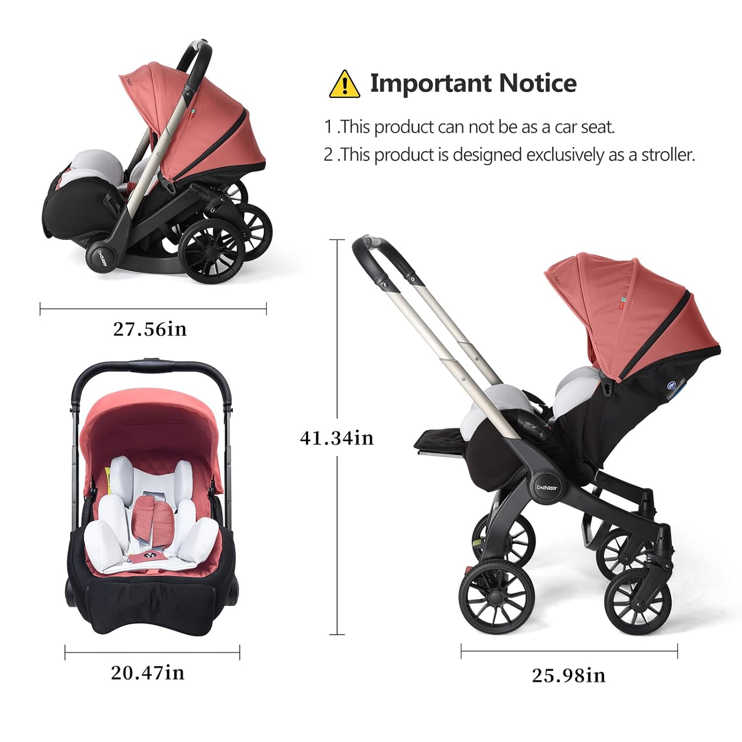 Strollers | Adjustable Strollers with Canopy | Compact Foldable Strollers | Comfortable Strollers for Travel and Outdoor Use