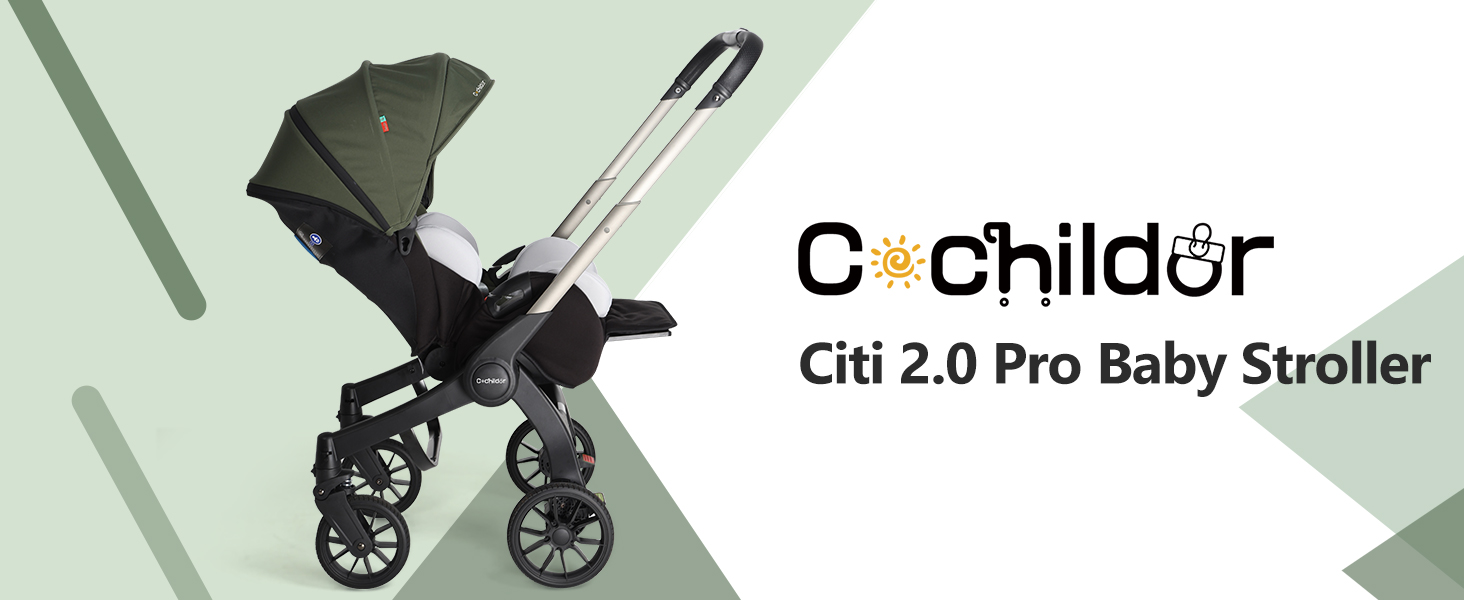Cochildor Citi 2.0 Pro Baby Stroller, Green