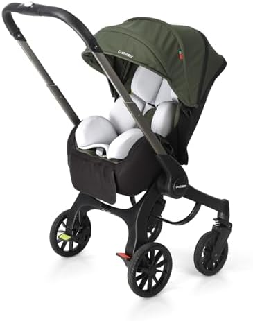 Cochildor Citi 2.0 Pro Baby Stroller, Rear-Facing Stroller with Adjustable Canopy and Extendable Seat Panel, Green