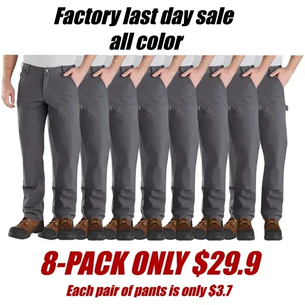 Relaxed Straight Rugged Flex® Duck Double-Front Dungaree