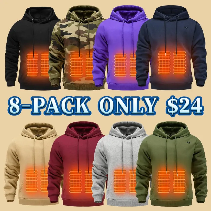 Men's Smart Heated Hoodie - USB Powered