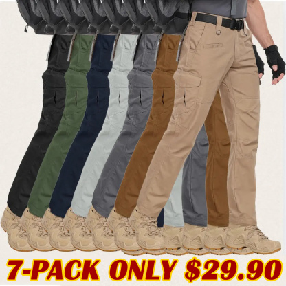 Men's Ripstop Water-Resistant Cargo Pants,Ripstop Water Resistant Hiking Work Pants