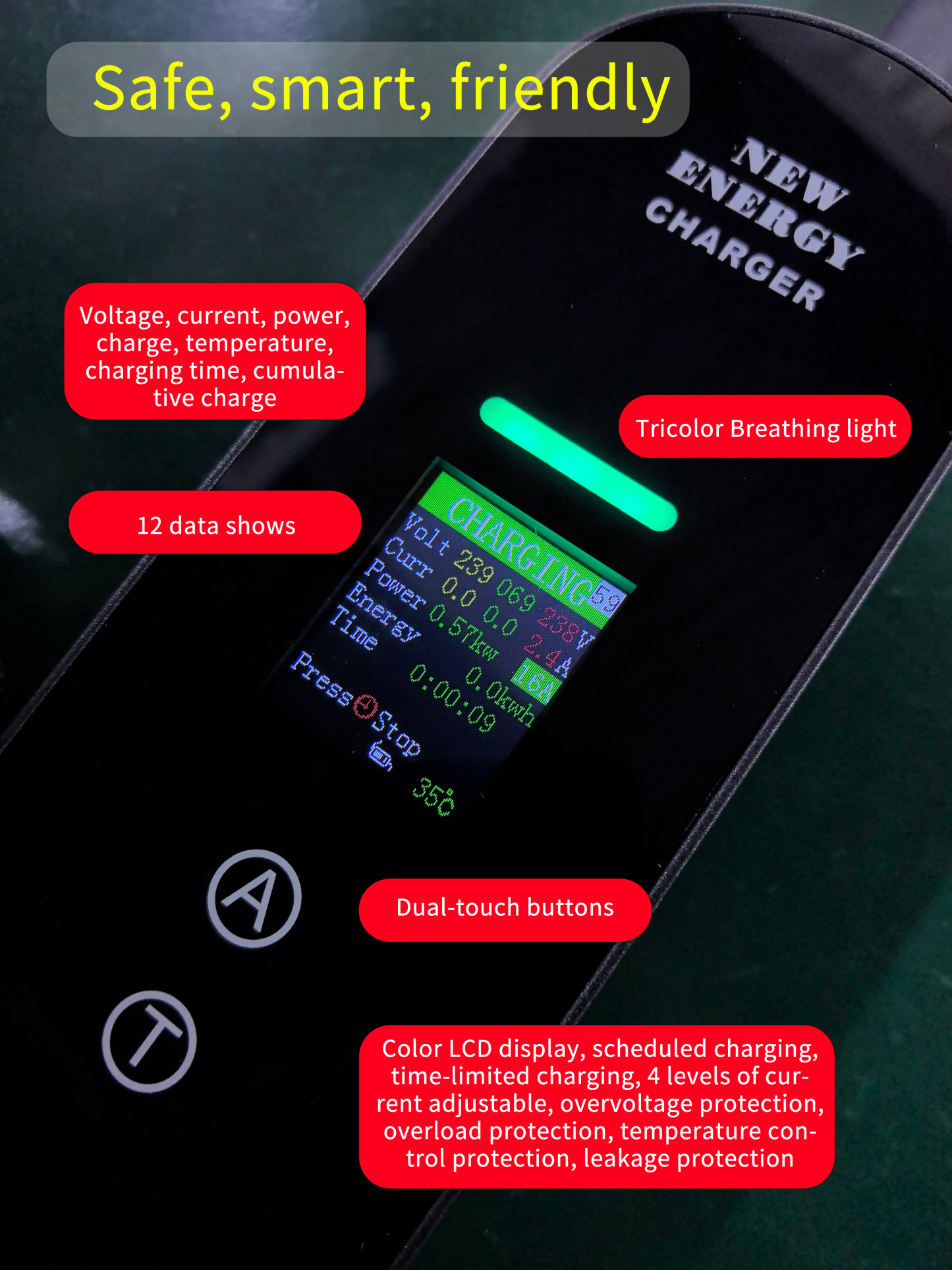 11kW-Schnelllade-Wallbox für Zuhause