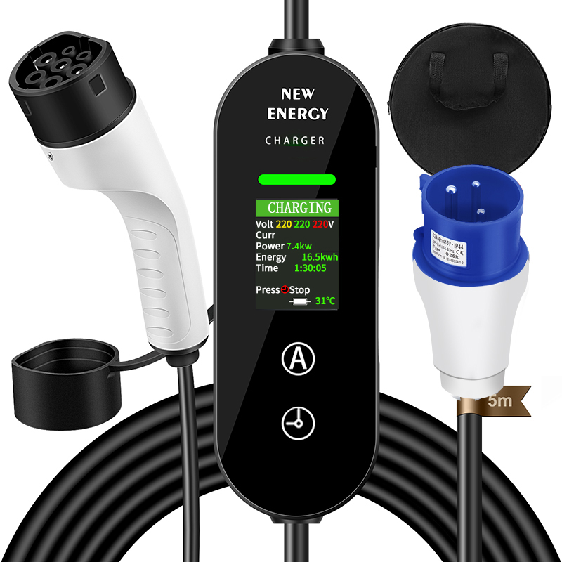 Mobile 7.4KW Wallbox (32A) für Elektroautos