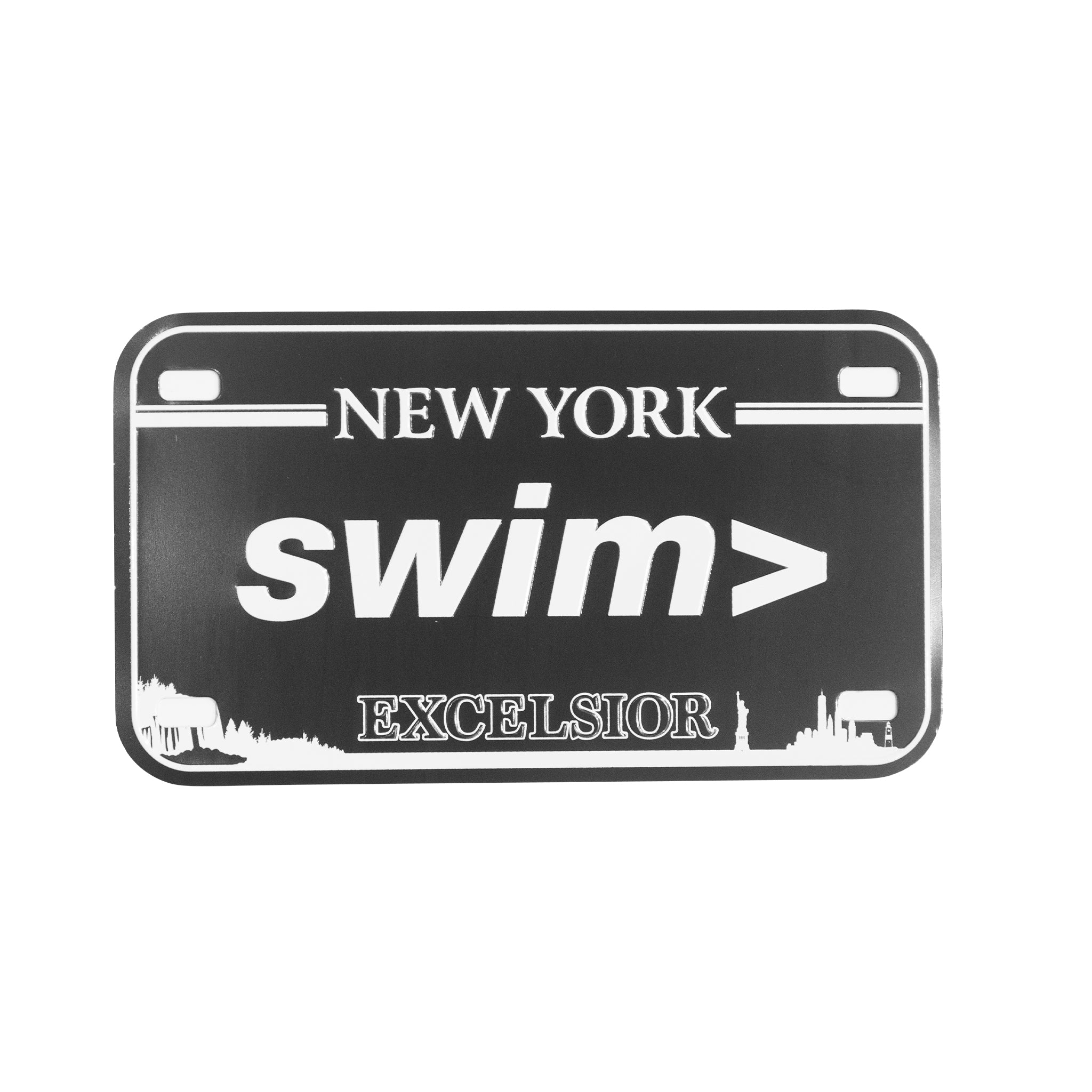 swim> Novelty Plate (NY) Motorcycle