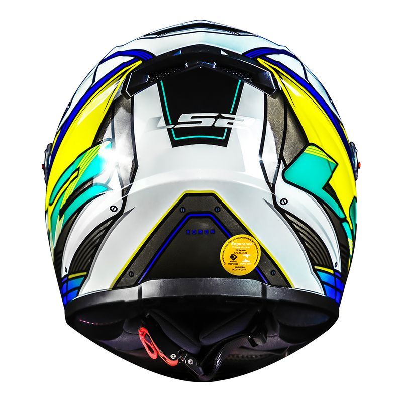 CAPACETE LS2 FF358 CLASSIC DRAZE Preto Branco e Vermelho
