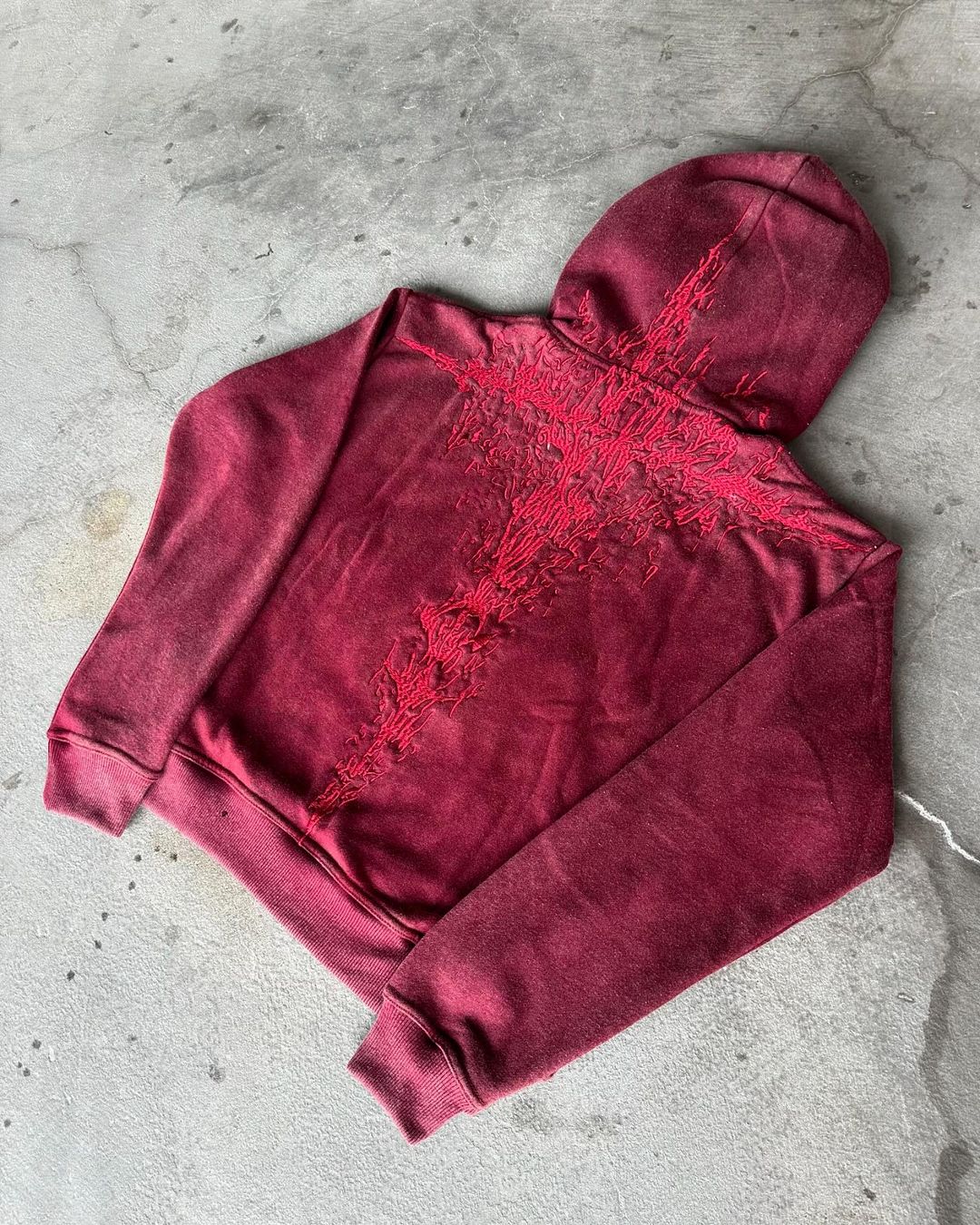 1000-7 Embroidered  hoodie