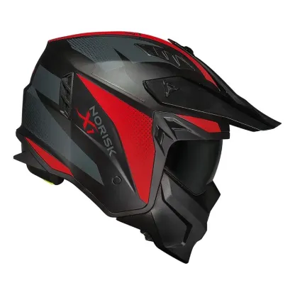 Capacete Norisk Darth II X1 Vermelho Fosco