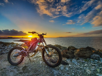 55MPH professional off-road e-bike with 60000 mAh capacity battery