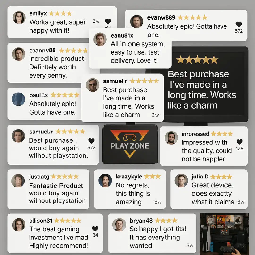 Play Every Console – PS5, Switch, Xbox & 50,000 Games in One with Playzone™ Super Console 1TB