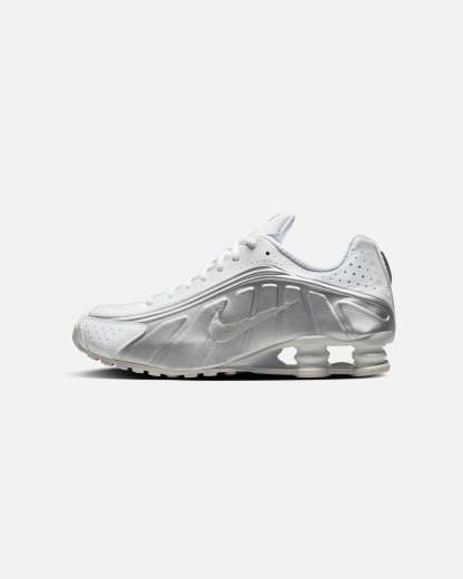 Nike Shox R4 White/Metallic Silver