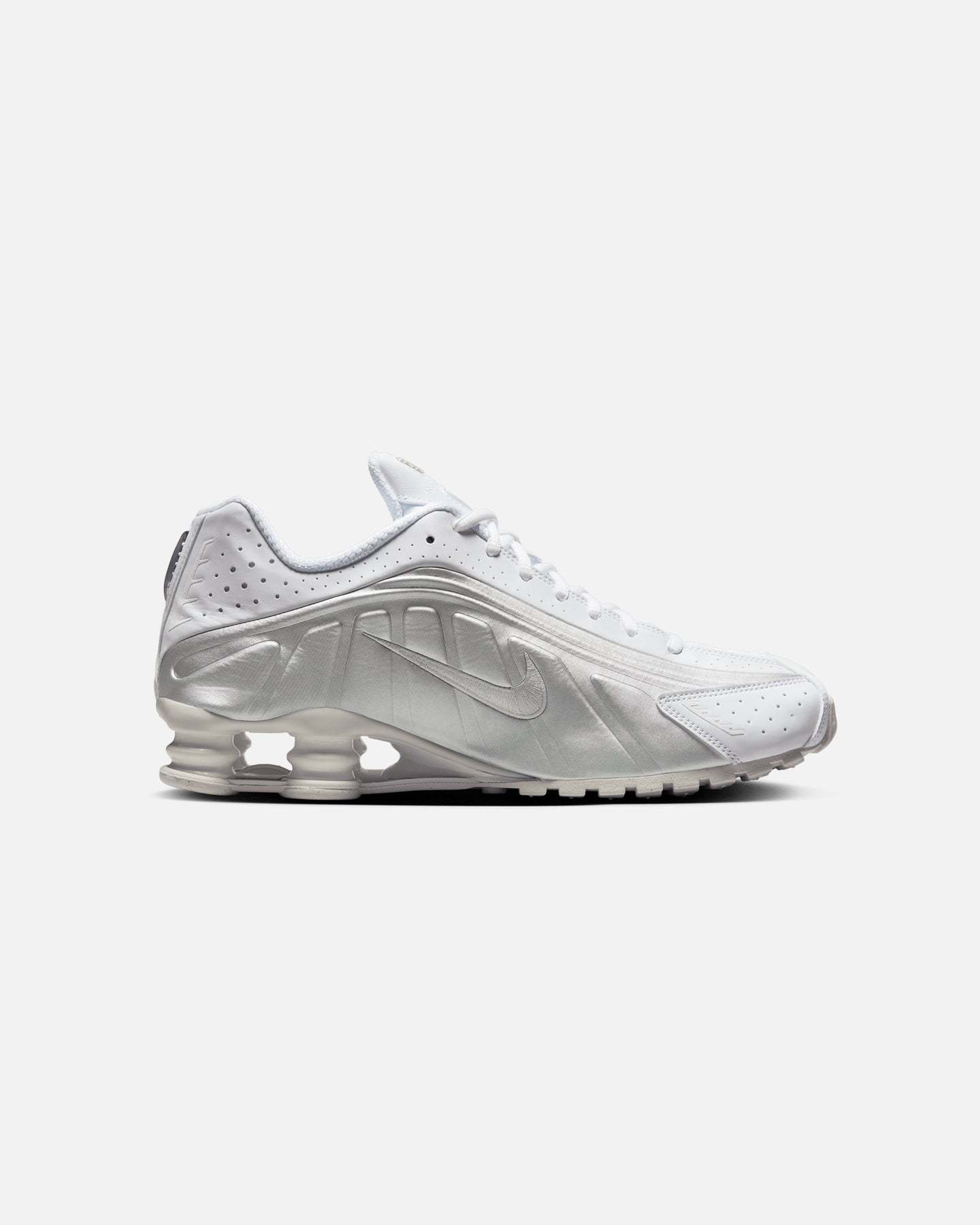 Nike Shox R4 White/Metallic Silver