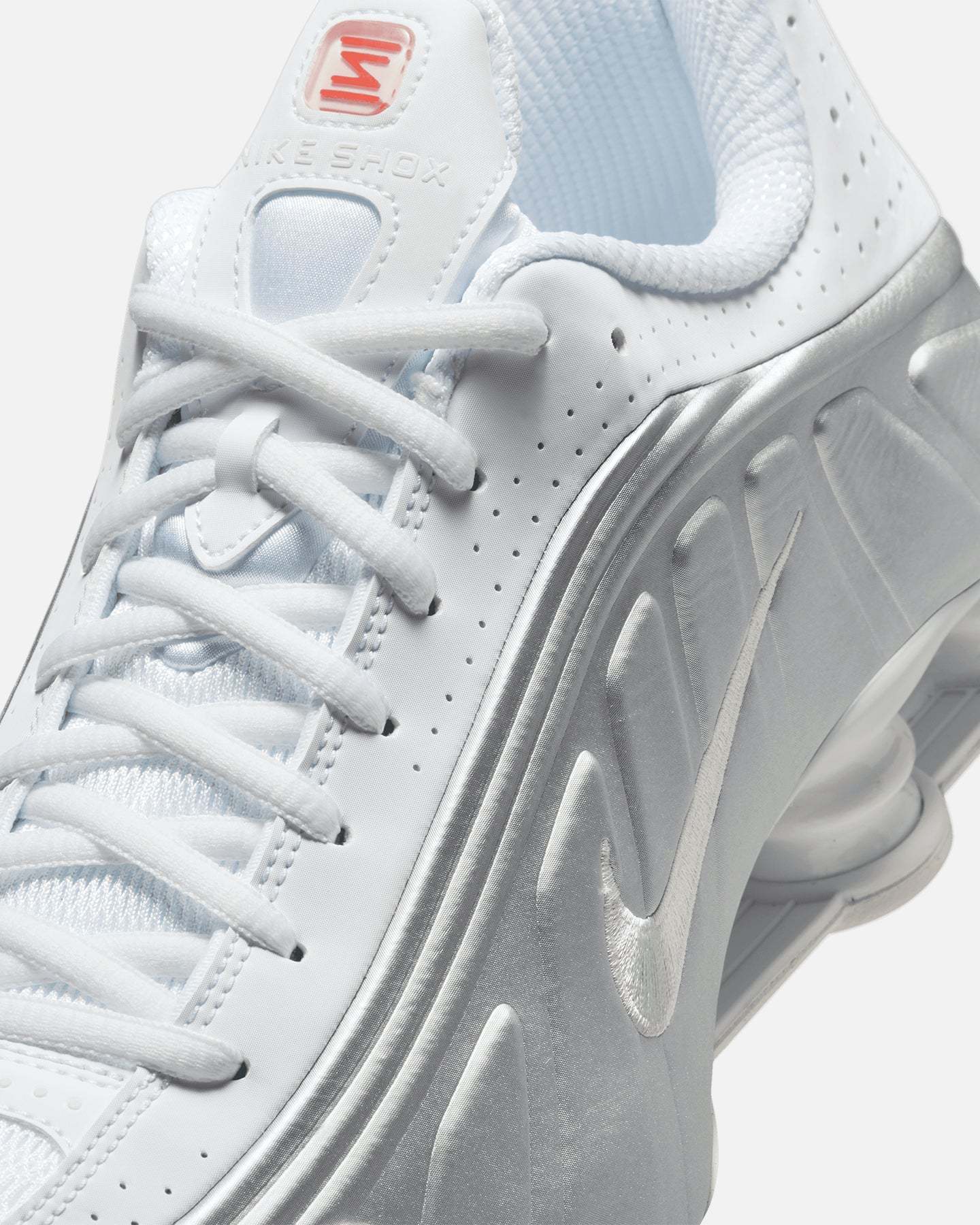 Nike Shox R4 White/Metallic Silver