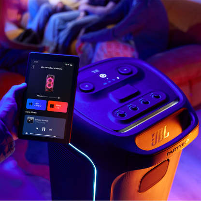 JBL PartyBox Ultimate Waterproof Wi-Fi Party Speaker with Dolby Atmos, Instrument Inputs, & Lighting Effects