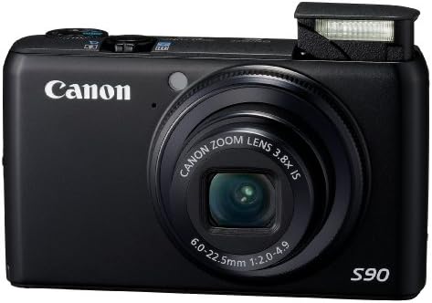 Canon PowerShot S90 10MP Digital Camera with 3.8X Wide Angle Optical Image Stabilized Zoom and 3-Inch LCD (Old Model)