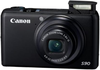 Canon PowerShot S90 10MP Digital Camera with 3.8X Wide Angle Optical Image Stabilized Zoom and 3-Inch LCD (Old Model)