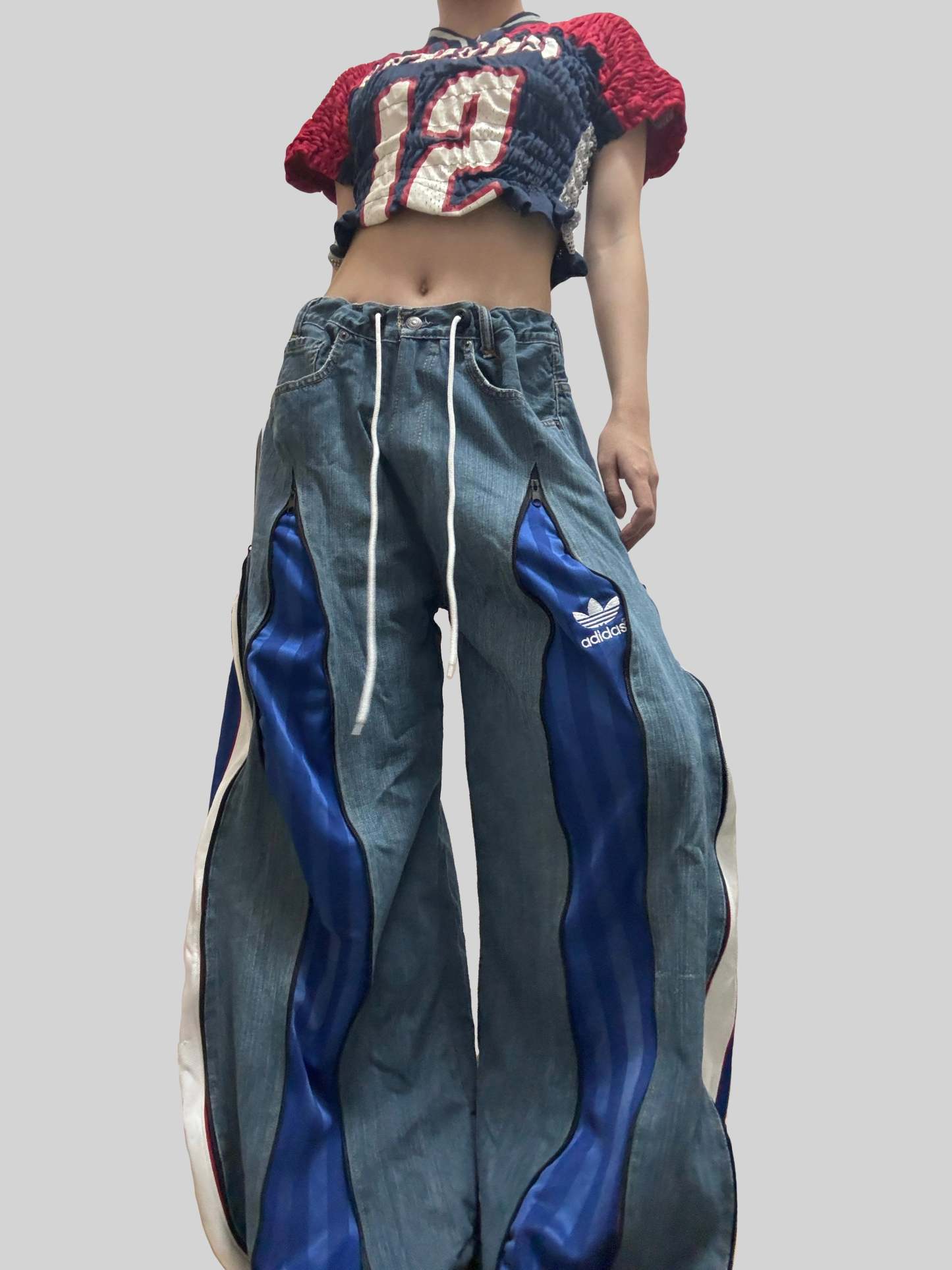 Blue Ad Sweatpants X Levi’s Jeans Remade