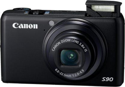 Canon PowerShot S90 10MP Digital Camera with 3.8X Wide Angle Optical Image Stabilized Zoom and 3-Inch LCD (Old Model)
