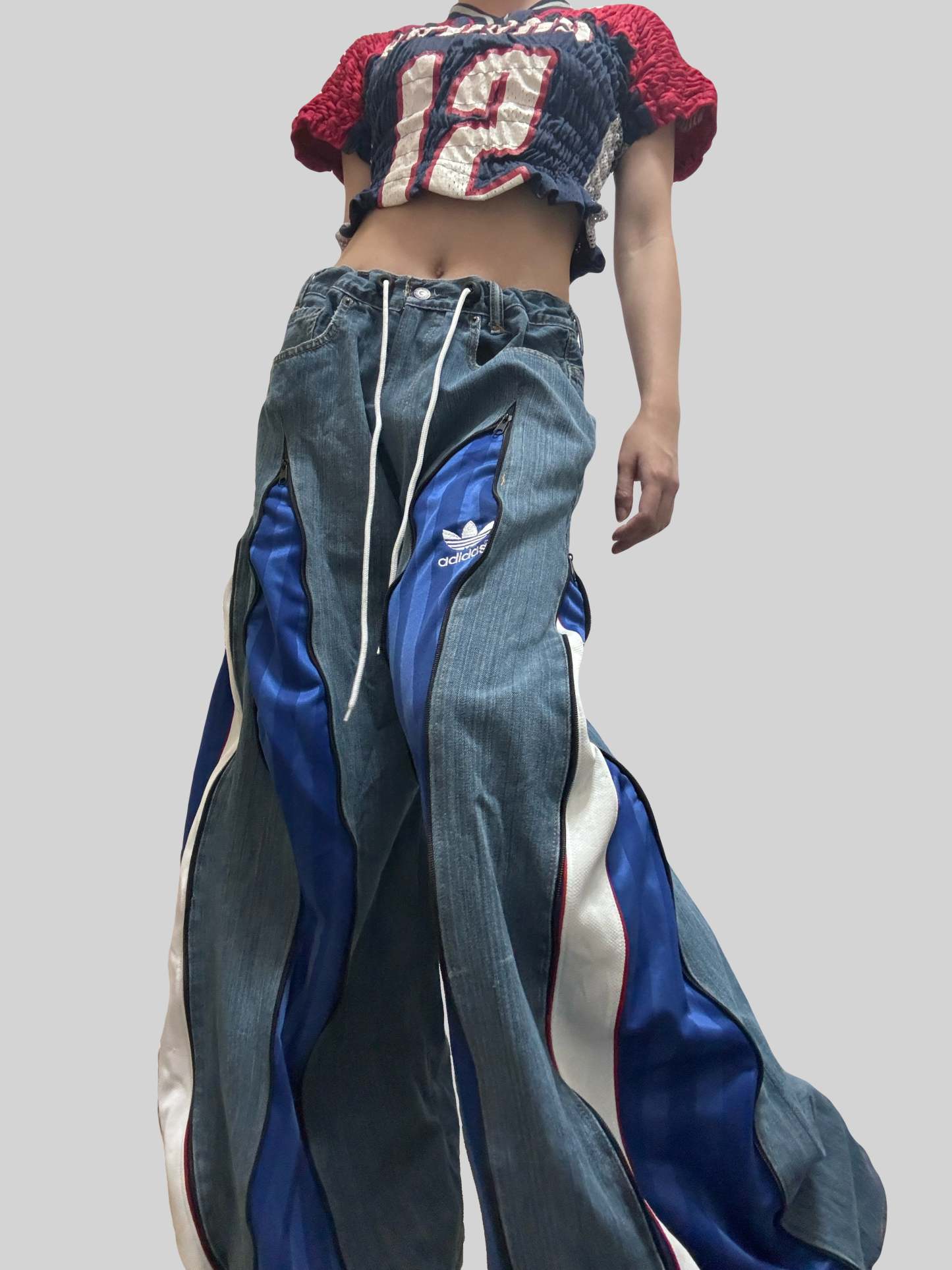 Blue Ad Sweatpants X Levi’s Jeans Remade