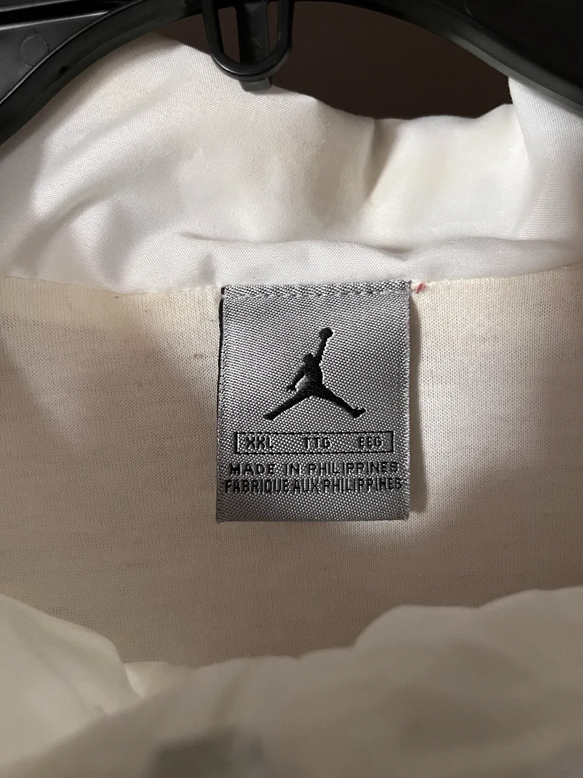 vintage air jordan jacket White Grey Size XXL