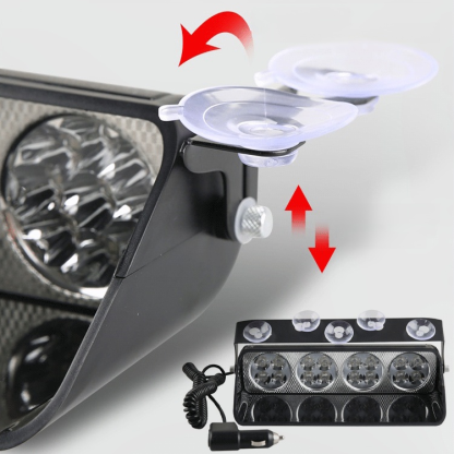 Přední přísavné výstražné blikající světlo do auta